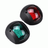LED Navigation light - Green Starboard Light and Red Port Light - Complete Set - BLACK CASE - WK-NL14-BKX - AZLED
